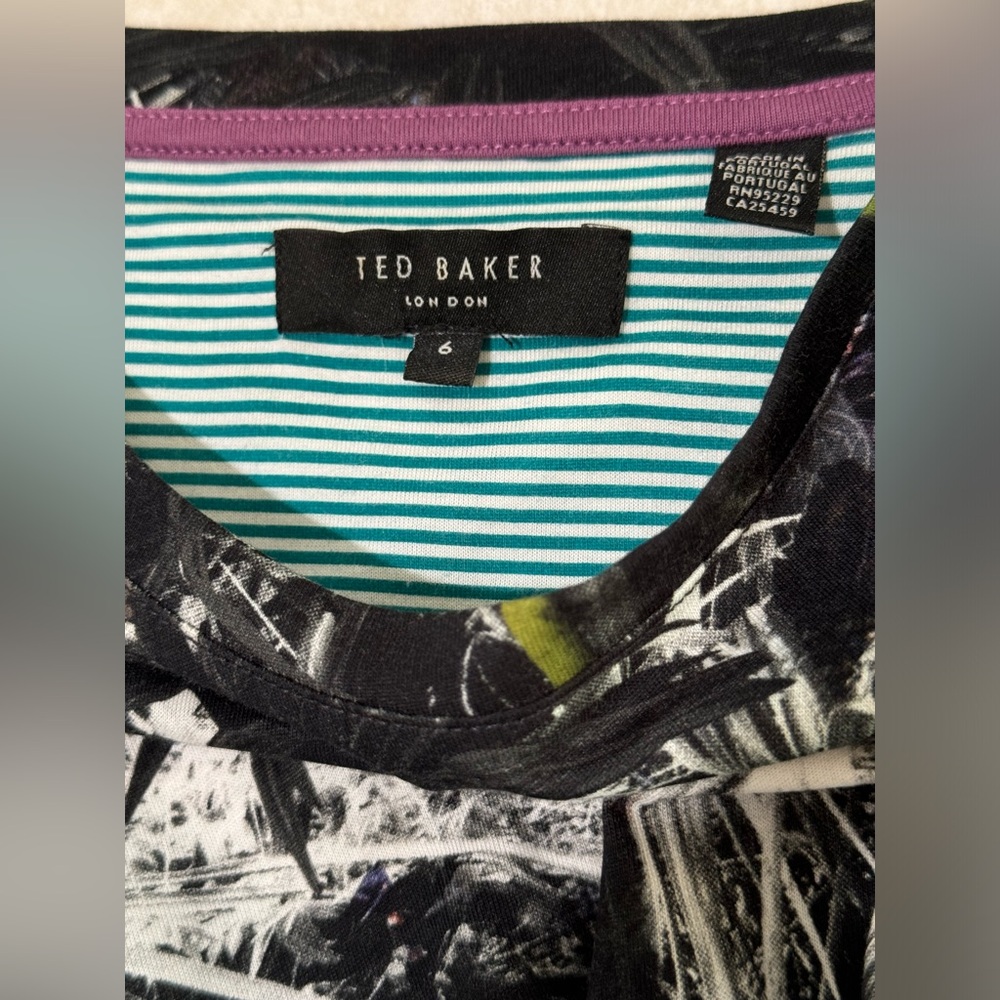 Ted Baker London Tropar Parrot Cotton T-shirt. Men’s‎ Size 6 (2XL). - Picture 5 of 6